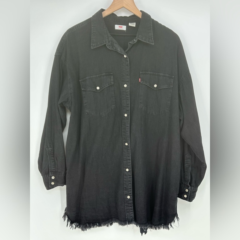 Levi's Charcoal Denim Jacket - Picture 2 of 11